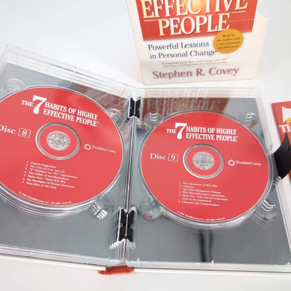 The 7 Habits of Highly Effective People 13 CDs AUDIO BOOK by Stephen Covey - GUC - Picture 11 of 15
